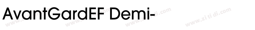 AvantGardEF Demi字体转换 AvantGardEF Demi字体转换